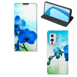 OnePlus 9 Smart Cover Orchidee Blauw - Cadeau voor je Moeder