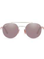 Ray-Ban lunettes de soleil RB3696M Scuderia Ferrari à monture ronde - Argent