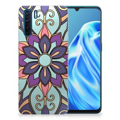 OPPO A91 TPU Case Purple Flower OPPO A91 TPU Case Purple Flower