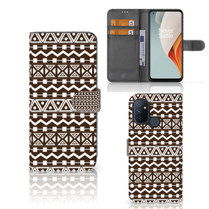 OnePlus Nord N100 Telefoon Hoesje Aztec Brown