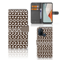 OnePlus Nord N100 Telefoon Hoesje Aztec Brown - thumbnail