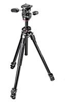 Manfrotto MK290DUA3-3W 290 Dual Treppiede a 3 Sezioni, Nero/Antracite