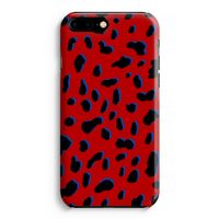 Red Leopard: Volledig Geprint iPhone 7 Plus Hoesje - thumbnail