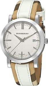 Horlogeband Burberry BU1379 Leder Multicolor 20mm