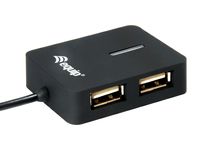 Equip 128952 interface hub USB 2.0 480 Mbit/s Zwart - thumbnail