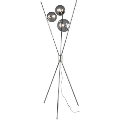 LED Vloerlamp - Trion Lancia - E14 Fitting - 3-lichts - Rond - Mat Chroom - Aluminium LED Vloerlamp - Trion Lancia - E14 Fitting - 3-lichts - Rond - Mat Chroom - Aluminium