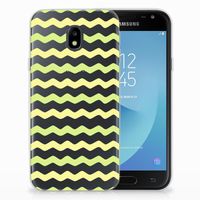 Samsung Galaxy J3 2017 TPU bumper Waves Yellow - thumbnail