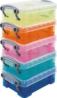 Really Useful Boxes Opbergdoos set van 5 x 0.2 liter assorti kleuren - thumbnail