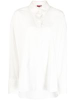 STAUD chemise en coton à manches longues - Blanc