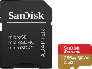 SanDisk Extreme 256 GB MicroSDXC UHS-I Klasse 3