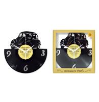 Vinyl Klok Klassieke Auto - Gemaakt Van Een Gerecyclede Plaat