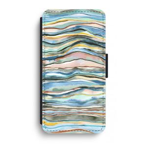 Watercolor Agate: iPhone XR Flip Hoesje