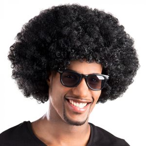 Pruik Afro zwart