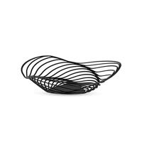 Alessi Trinity ACO03 B - Design fruitschaal van staal met epoxyhars, groot, zwart