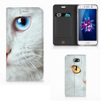 Huawei Y5 2 | Y6 Compact Hoesje maken Witte Kat