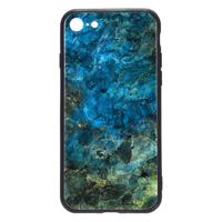 Shop4 - iPhone SE (2020) Hoesje - Harde Back Case Marmer Kleurrijk
