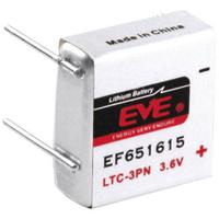 EVE EF651615 Speciale batterij LTC-3PN U-soldeerpinnen Lithium 3.6 V 400 mAh 1 stuk(s) - thumbnail