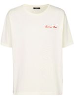 Balmain t-shirt en coton à logo brodé - Blanc