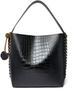 Stella McCartney embossed-crocodile effect tote bag - Noir