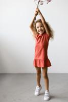 LEVV Meisjes jurk - Nara - Steen rood