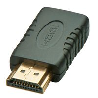 LINDY 41208 HDMI Adapter [1x HDMI-stekker - 1x HDMI-bus, mini] Zwart - thumbnail