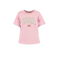 America Today Junior T-shirt Elly van biologisch katoen lila