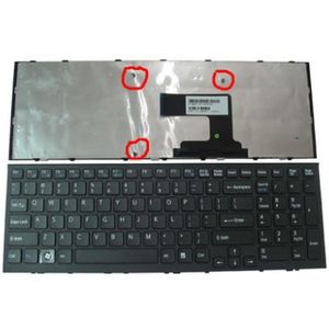 Notebook keyboard for Sony VPC-EH VPC-EL black 3 screws