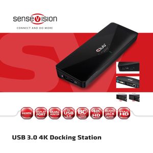 CLUB3D SenseVision USB 3.0 4K UHD Docking Station