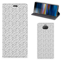 Sony Xperia 10 Plus Hoesje met Magneet Stripes Dots - thumbnail