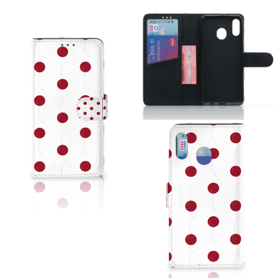 Samsung Galaxy M20 Book Cover Cherries Samsung Galaxy M20 Book Cover Cherries