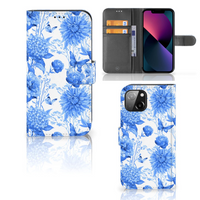 Hoesje voor Apple iPhone 13 Flowers Blue