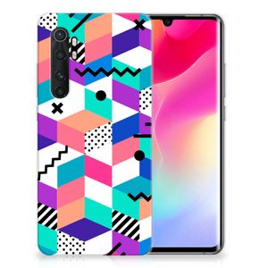 Xiaomi Mi Note 10 Lite TPU Hoesje Blokken Kleurrijk