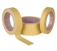 Tesa Universeel afdektape | licht gecrêpt | lichtbeige | lengte 50 m | breedte 30 mm | wiel | 10 stuks - 04349-00002-00 04349-00002-00 - thumbnail