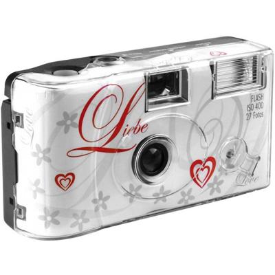 Topshot Love White Wegwerpcamera 1 stuk(s) Met ingebouwde flitser Topshot Love White Wegwerpcamera 1 stuk(s) Met ingebouwde flitser