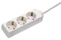 as - Schwabe 11331 3-Weg Stopcontactstrips, IP20, 230 V/16 A, Kabel Van 3 meter, Wit