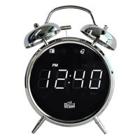 SILVA Schneider URW 240 Retro wekkerradio met wekfunctie, dubbele klokwekker, display dimbaar, slaaptimer, wekken met bel of radio