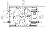 Koelventilatorwiel NRF, Spanning (Volt)12V, u.a. für Seat, VW, Audi, Skoda