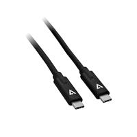 V7 V7UCC-1M-BLK-1E USB-C naar USB-C kabel 1m Zwart