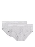 Dolce & Gabbana logo-waistband cotton briefs (pack of two) - Gris - thumbnail