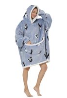 Jumping dog snuggie fleece – grijs