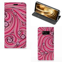 Samsung Galaxy S8 Bookcase Swirl Pink