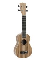 DIMAVERY UK-400 Ukulele soprano "Zebrawood"