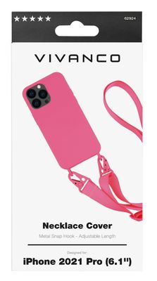 Vivanco Necklace mobiele telefoon behuizingen 15,5 cm (6.1") Hoes Roze