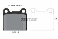 Remblokkenset, schijfrem TEXTAR, u.a. fÃ¼r Volvo