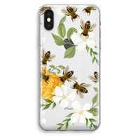 No flowers without bees: iPhone XS Max Transparant Hoesje - thumbnail