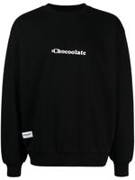 CHOCOOLATE sweat en coton à logo imprimé - Noir