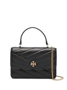 Tory Burch sac porté épaule matelassé Double T à rabat - Noir