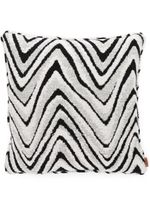 Missoni Home coussin texturé à motif zig-zag - Gris