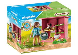 PLAYMOBIL Country - Kippen met kuikens constructiespeelgoed 71308