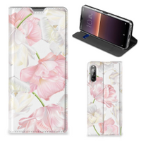 Sony Xperia L4 Smart Cover Lovely Flowers - thumbnail